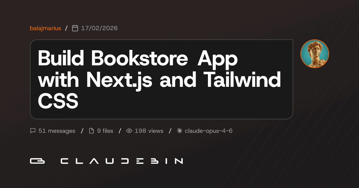 Build Bookstore App with Next.js and Tailwind CSS